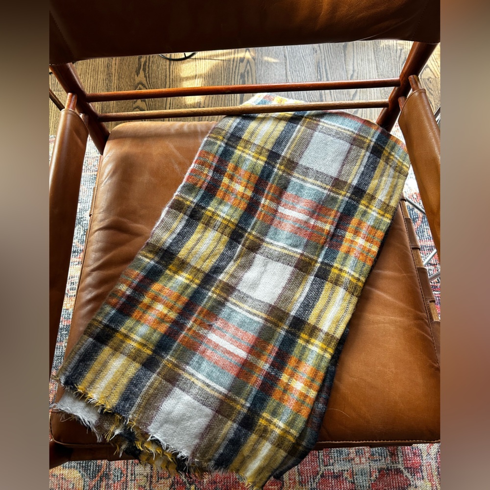Plaid wrap/throw